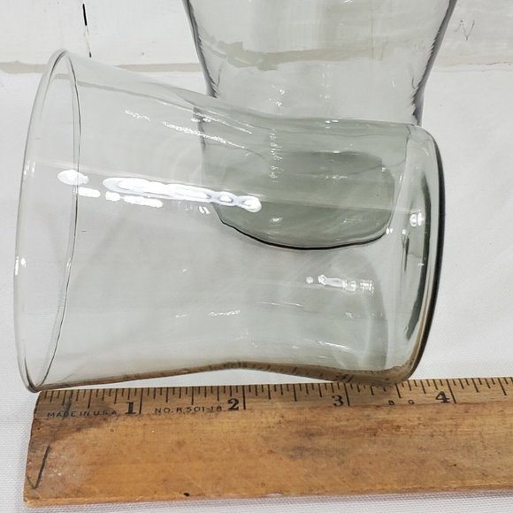 Corning Snap II Smoke Old Fashioned Whiskey Glasses 2pc fluted tulip handblown - Picture 8 of 9